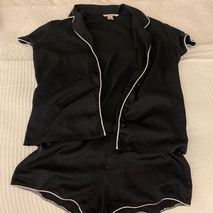 Victorias Secret Matching Silk Pyjama Set